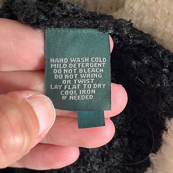 Lauren Ralph Lauren Wool Blend Open Front Cardigan Medium - Picture 5 of 5